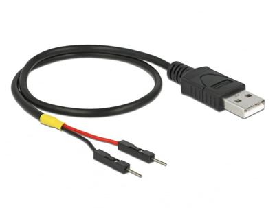 Kabllo USB DeLOCK 85402, USB A, 0.3m, e zezë