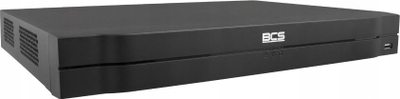 Regjistrues IP BCS NVR0802, 8 kanale, 4K, ngjyrë e zezë