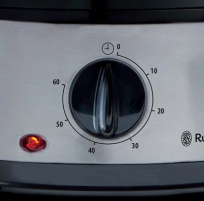 Aparat me avull Russell Hobbs 19270-56, 9 L, 800 W, i argjendtë