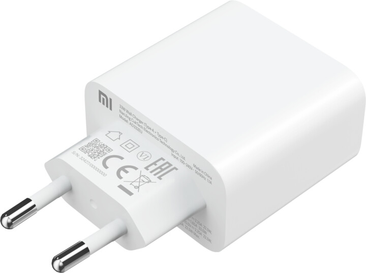 Karikues Xiaomi, USB-A, USB-C, 33W, i bardhë 5