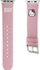 Rrip për Apple Watch Hello Kitty, lëkurë vegane PU, 38 40mm, rozë