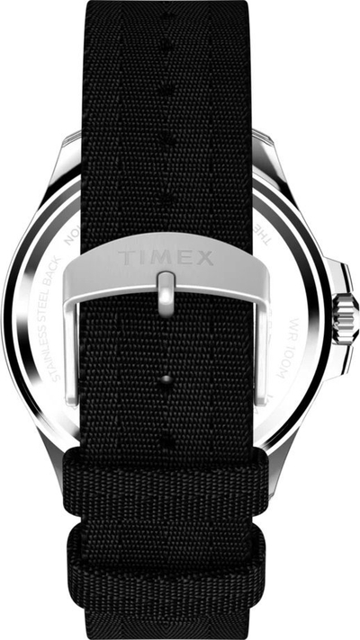 Рачен часовник Timex Harborside Coast, 44mm, отпорен на вода 100m, црн