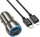 Karikues makine Hoco Z48, 40W, 2x USB C, me kabllo Lightning, gri metalik