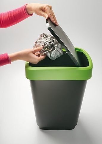 Shportë mbeturinash Rotho, 10 l, e zezë