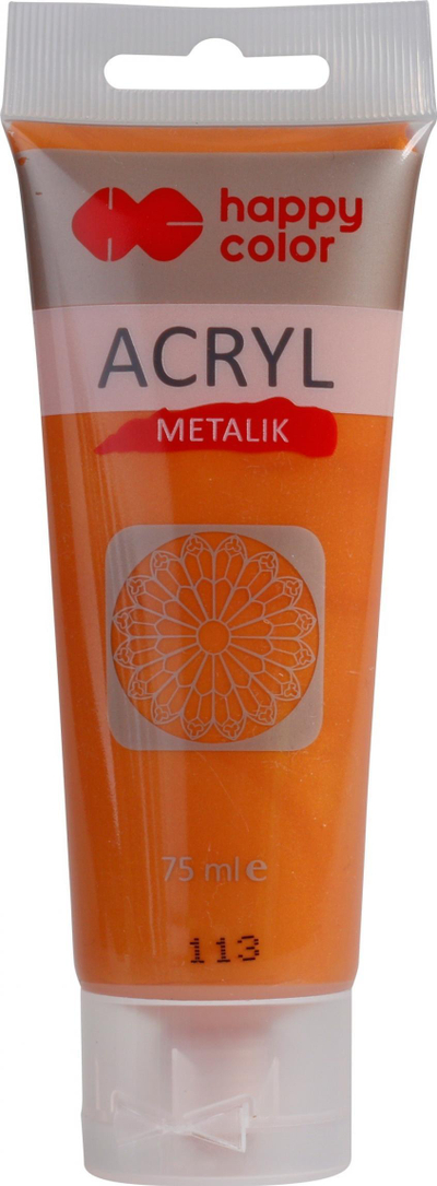 Ngjyrë akrilike Happy Color Acryl, metalike, 75ml, honey gold