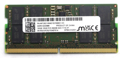 Memorie RAM Lenovo DDR5 SODIMM, 16GB, për laptop