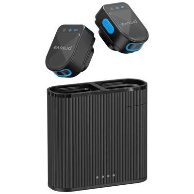 Mikrofon wireless Proove DualCast, set 2 copë me kuti për karikim