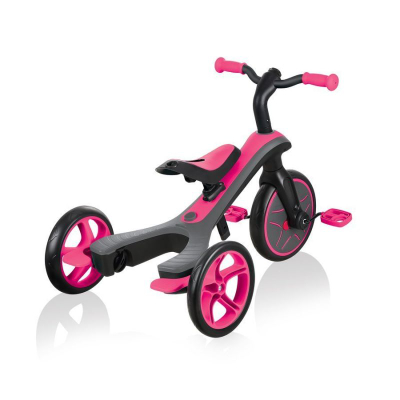 Tricikletë 4 në 1 Globber Explorer Trike, me çadër, Fuchsia