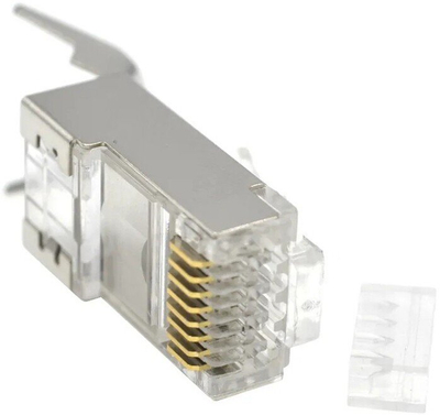 Prizë rrjeti Gembird RJ45 CAT7, e ekranizuar, kontakti të pozicionuar me ar 15u, set 10 copë