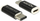 Përshtatës Delock USB-C në microUSB, i zi