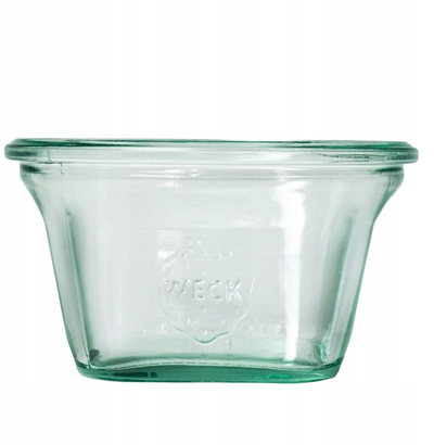 Kavanoza qelqi Weck Quadro, 290ml, set 6 copë, transparente