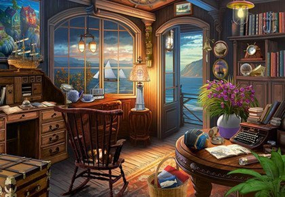 Puzzle Castorland Sailor's House, 1000 copa, për të rritur, shumëngjyrësh