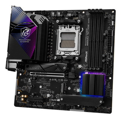 Pllakë amë Asrock Phantom Gaming B850M Riptide WiFi, Micro ATX, Socket AM5, e zezë