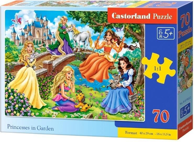 Enigmë Castorland Princeshat në Kopsht, 70 elemente
