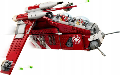 Lodër LEGO Star Wars 75354 Coruscant Guard Gunship, 1083 pjesë, 9+, e kuqe e bardhë