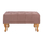 Stol piano Emma Chesterfield velur dusty pink këmbë druri natyral 78×46×40 cm (HM226.05), rozë