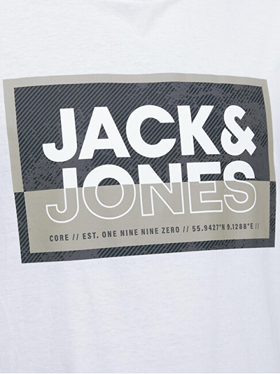 Maicë për meshkuj Jack&Jones, e bardhë