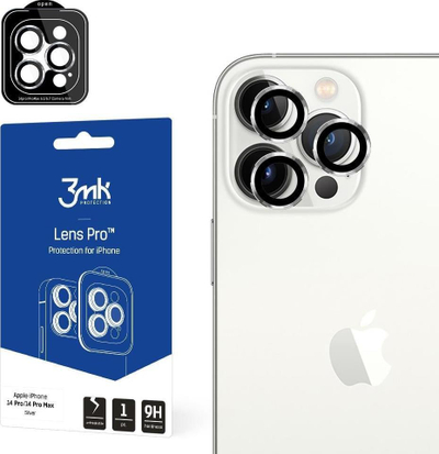 Mbrojtëse lente 3MK Lens Protection Pro për Apple iPhone 14 Pro 14 Pro Max, xham 9H, transparente