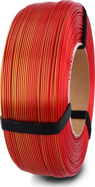 Filament PLA Magic Silk Fire, 1.75mm, 1kg, i kuq me të artë