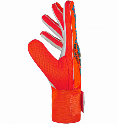 Doreza portieri Reusch Attrakt Starter Solid Jr 5472514, Negative Cut, portokalli me të bardhë