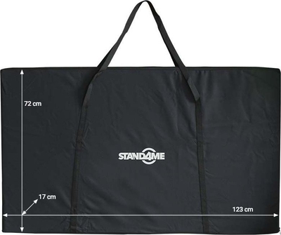 Mbulesë mbrojtëse STAND4ME DJ Screen Compact, 123 x 72 x 17 cm, e zezë