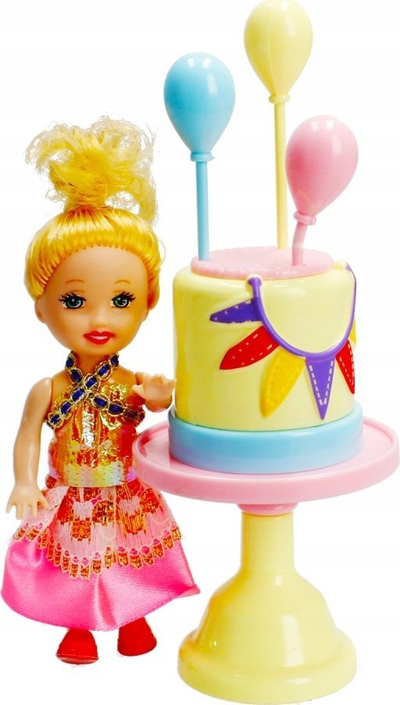 Set kukllash Mega Creative 482636, kukllë 29 cm, me gjona për ditëlindje, shumëngjyrësh