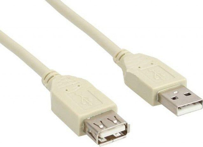 Kabllo USB InLine 34603L, USB A në USB A, 3 m, bezhë