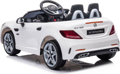 Makina elektrike për kalamoj LEAN CARS Mercedes SLC 300, me telekomandë, sedilje me eko lëkurë, e bardhë