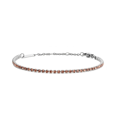 Byzylyk për femra Daniel Wellington Classic Tennis DW00401111, i argjendtë/rozë