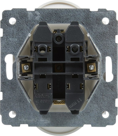 Prizë dyshe Legrand SUNO 721191, 2x2P+E, 16A 250V, e bardhë