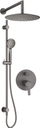 Set dushi i fshehur Deante Concealed, kokë dushi rain, veshje Titanium grafit