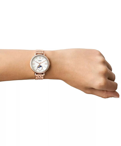 Orë dore për femra Fossil Jacqueline Sun Moon ES5165, rozë