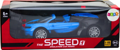 Makina lodër me telekomandë RC Sports Car 1:18, drita funksionale, blu