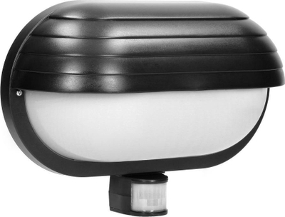 Dritë murale Orno MUSAM LF-1/B, me sensor lëvizjeje 180°, E27 60W, IP44, e zezë