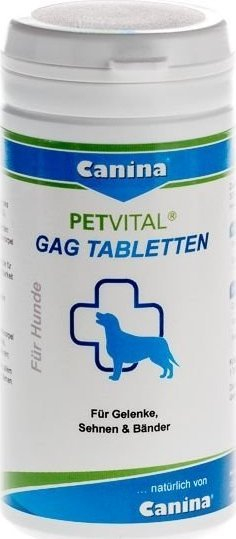 Suplement për qen Canina Petvital GAG Tabletten, tableta për nyje, për qentë e rritur, e bardhë