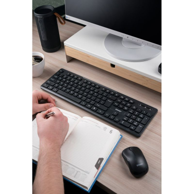Tastierë pa tel Savio KB-02, USB 2.4GHz, me tastierë numerike, e zezë