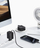 Karikues muri USAMS CC233, USB C 20W PD QC, kabllo USB C tërheqëse, i zi