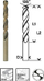 Set stërvilash metali Bosch HSS Co, 13mm, gjatësi pune 101mm, 5 copë
