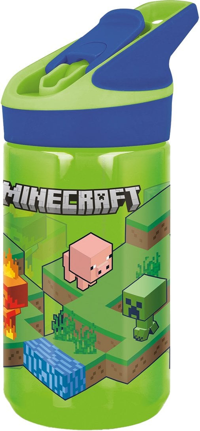 Shishe uji Minecraft Tritan, 480ml, pa BPA, jeshile