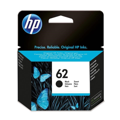 Kartutshë boje HP 62 Black, origjinale, rendiment normal, e zezë