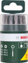 Set bitash Bosch 2607019454, 10 copa, mbajtës magnetik, me ngjyra