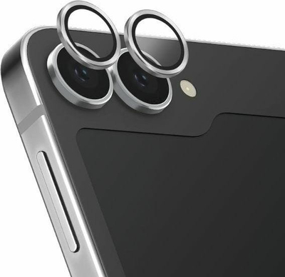 Mbrojtës lente kamere Uniq Optix për Samsung Z Flip6, alumin, argjendtë