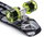 Skateboard Meteor Multicolor Skulls 22607, plastik, rrota poliuretani, i zi