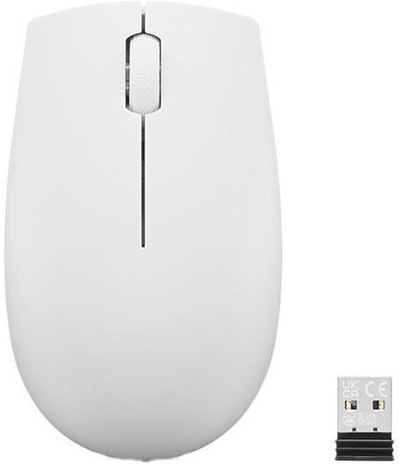 Maush wireless Dell, optik, me nano marrës USB, i bardhë