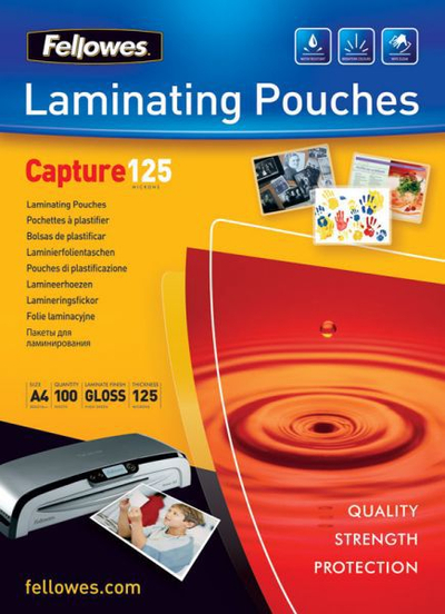 Fletë laminimi Fellowes 125 µ, 65x95 mm, 100 copë