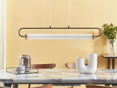 Lampë varëse LED HENRY, metal, dritë e ngrohtë 3000K, e zezë
