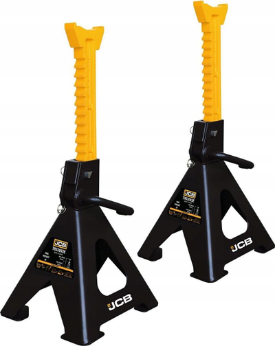 Mbajtëse makine JCB, set 2 copë, kapacitet 6T, lartësi 420-620mm, zi verdhë