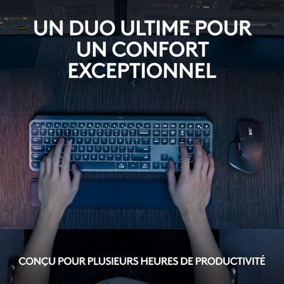 Set tastierë dhe mouse Logitech MX Keys S Combo, me valë, grafit