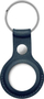 Çelësmbajtëse Crong për Apple AirTag, lëkurë, blu navy