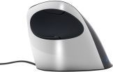 Maus BakkerElkhuizen Evoluent, me kabllo, USB, i zi dhe i argjendtë